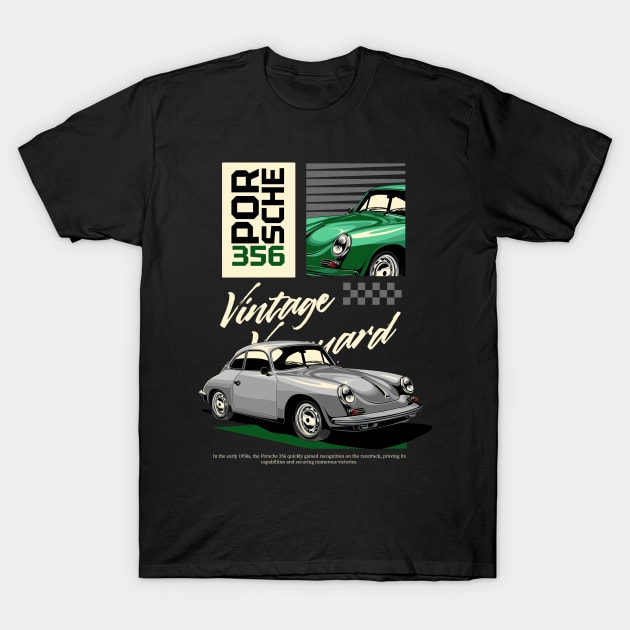 Porsche 356 Fan T-Shirt by Harrisaputra